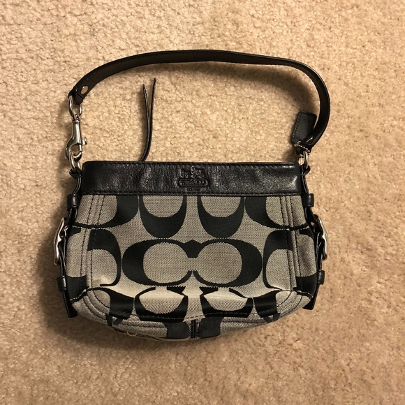Coach Zoe black/grey satchel - Picture 2 of 8